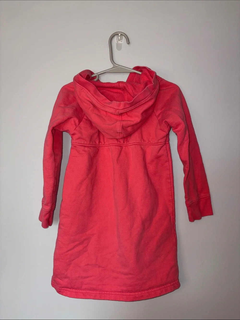 Girls Coral Hooded Sweatshirt Dress 4T